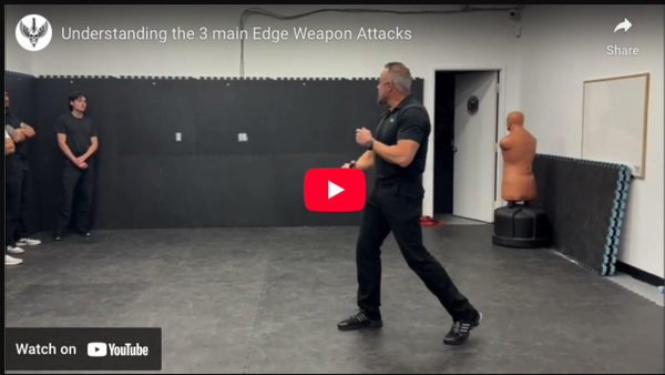 Edged weapon attack training