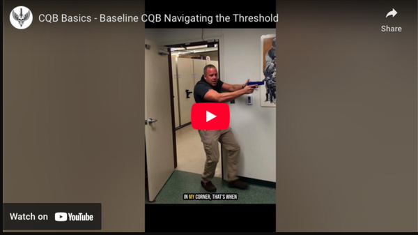 CQB threshold navigation training